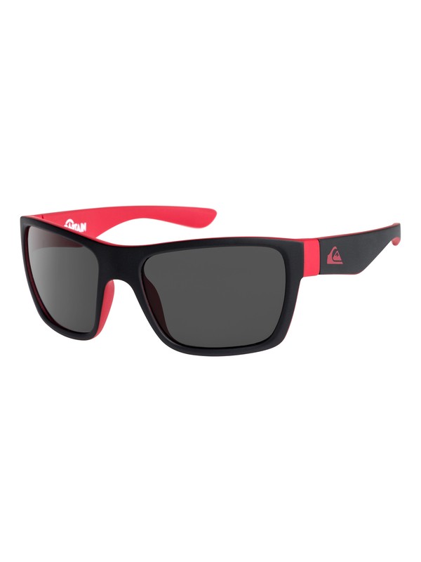 quiksilver, Captain - Gafas de sol para Chicos 8-16, MATTE BLACK-RED/ GREY (xkrs) 0 Captain - Gafas de sol para Chicos 8-16 Negro EQBEY03003 Quiksilver