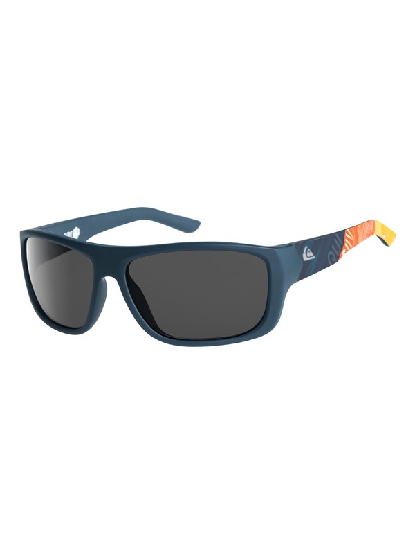 quiksilver, Arlo - Sunglasses, MATTE NAVY BLUE-PRINT/ GREY (xbbs) 0 Arlo - Sunglasses Blue EQBEY03005 Quiksilver