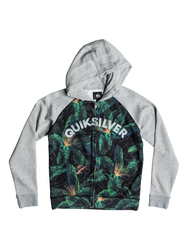 quiksilver, Riot Raglan - Felpa con cappuccio e zip, RIOT BLACK (kvj6) 0 Riot Raglan - Felpa con cappuccio e zip EQBFT03157 Quiksilver