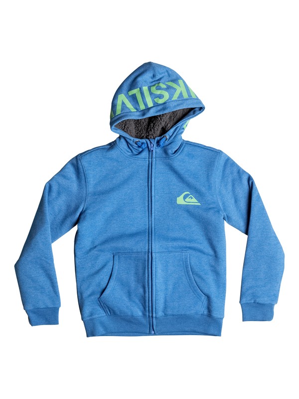quiksilver, Best Wave Sherpa - Sudadera con capucha y cremallera para Chicos 8-16, STAR SAPPHIRE (bnj0) 0 Best Wave Sherpa - Sudadera con capucha y cremallera para Chicos 8-16 EQBFT03226 Quiksilver
