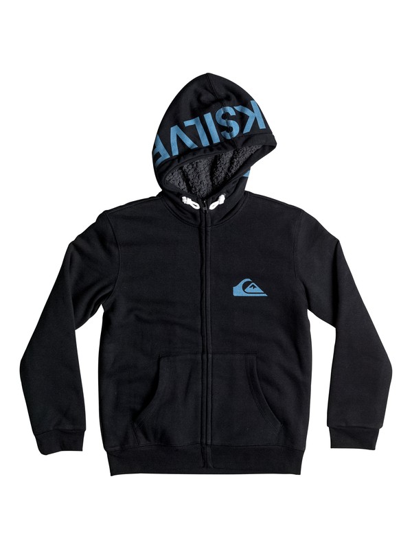 quiksilver, Boy's 8-16 Best Wave Sherpa Zip-Up Hoodie, BLACK (kvj0) 0 Boy's 8-16 Best Wave Sherpa Zip-Up Hoodie EQBFT03226 Quiksilver
