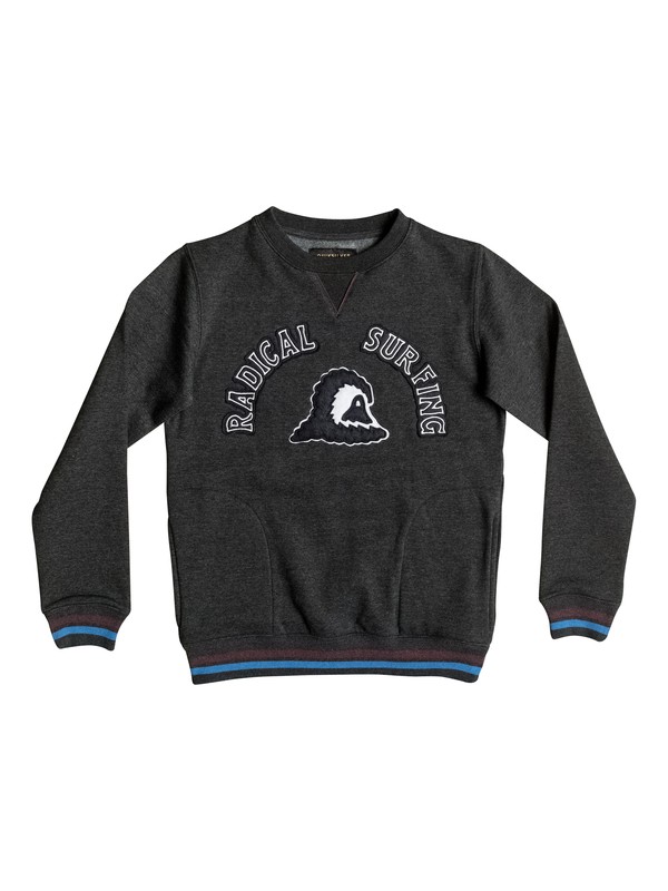 quiksilver, Radical Surfing - Sweat, DARK GREY HEATHER (ktfh) 0 Radical Surfing - Sweat EQBFT03232 Quiksilver