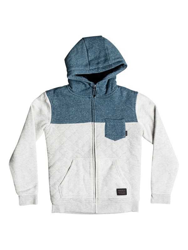 quiksilver, Best Trip - Felpa trapuntata con cappuccio e zip, DARK DENIM (brq0) 0 Best Trip - Felpa trapuntata con cappuccio e zip EQBFT03265 Quiksilver
