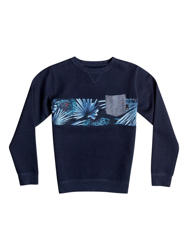 quiksilver, Strange Night - Felpa, NAVY BLAZER (byj0) 0 Strange Night - Felpa EQBFT03268 Quiksilver