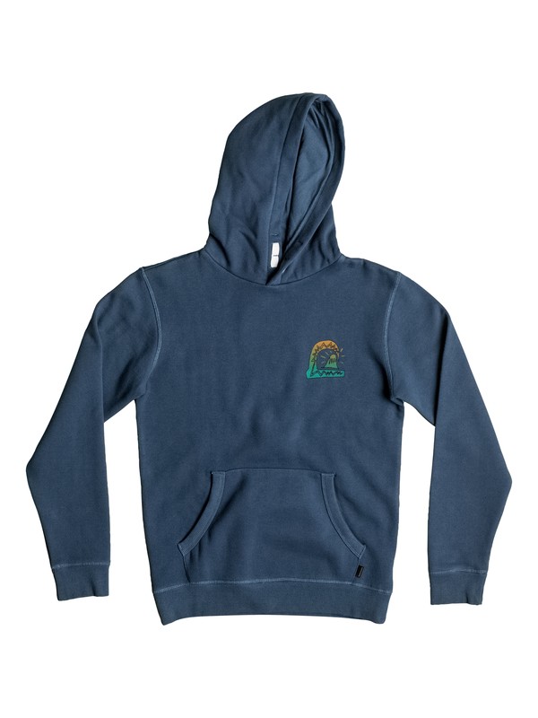 quiksilver, Boy's 8-16 Fluro Beach Hoodie, DARK DENIM (brq0) 0 Boy's 8-16 Fluro Beach Hoodie EQBFT03301 Quiksilver