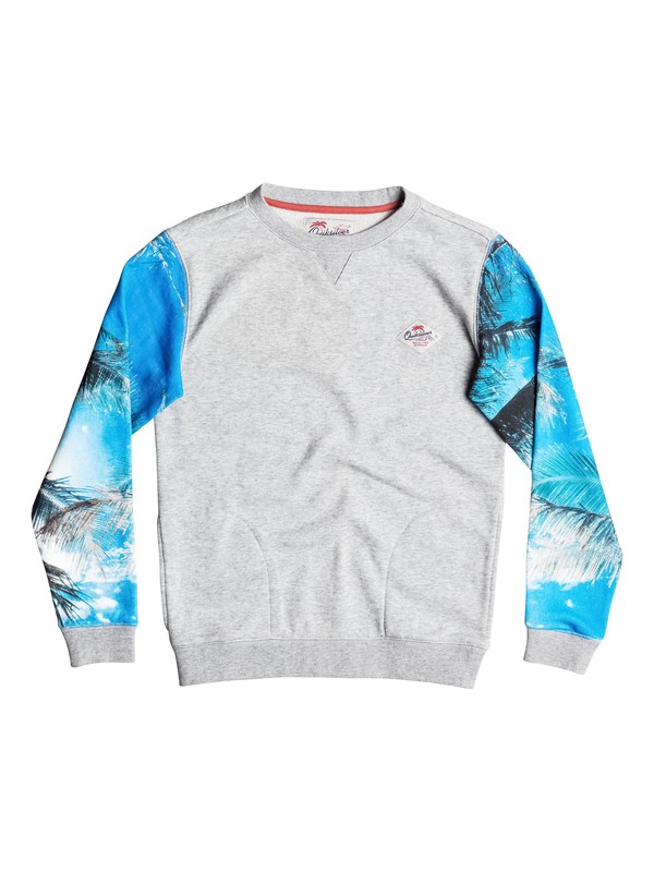 quiksilver, Grab And Go - Sudadera, LIGHT GREY HEATHER (lgh) 0 Grab And Go - Sudadera Gris EQBFT03317 Quiksilver