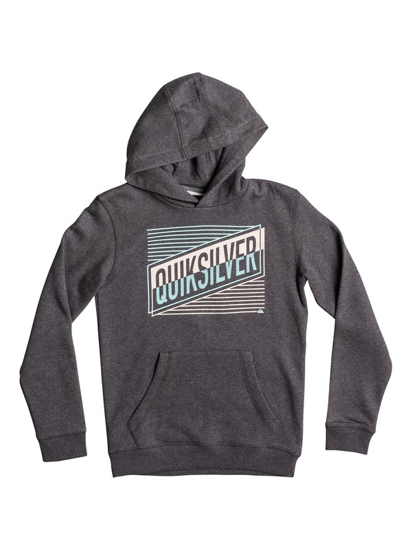 quiksilver, Boy's 8-16 Port Roca Hoodie, TARMAC HEATHER (ktah) 0 Boy's 8-16 Port Roca Hoodie EQBFT03372 Quiksilver