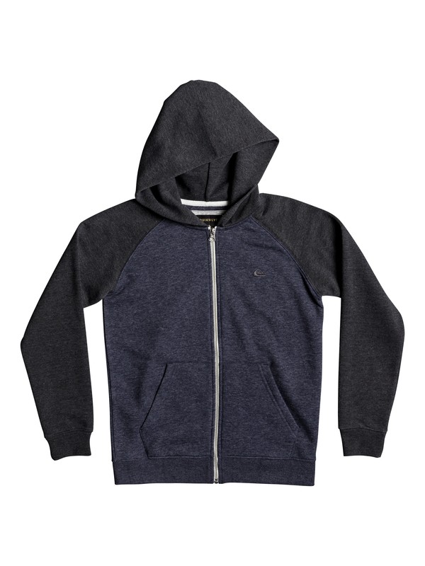 quiksilver, Everyday - Zip-Up Hoodie, TARMAC (kta0) 0 Everyday - Zip-Up Hoodie Black EQBFT03394 Quiksilver