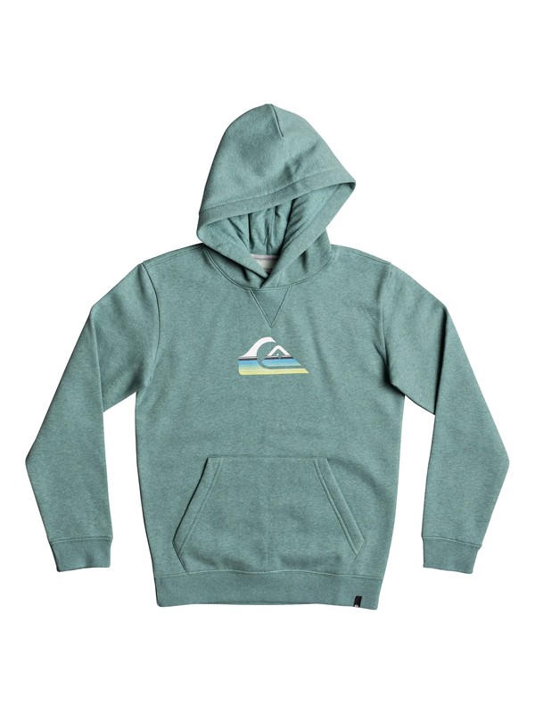 quiksilver, Big Logo - Sudadera Con Capucha, TRELLIS HEATHER (bkwh) 0 Big Logo - Sudadera Con Capucha Azul EQBFT03396 Quiksilver