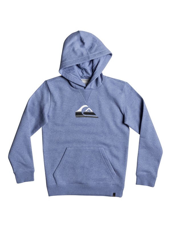 quiksilver, Boy's 8-16 Big Logo Hoodie, BRIGHT COBALT HEATHER (bpch) 0 Boy's 8-16 Big Logo Hoodie Blue EQBFT03396 Quiksilver