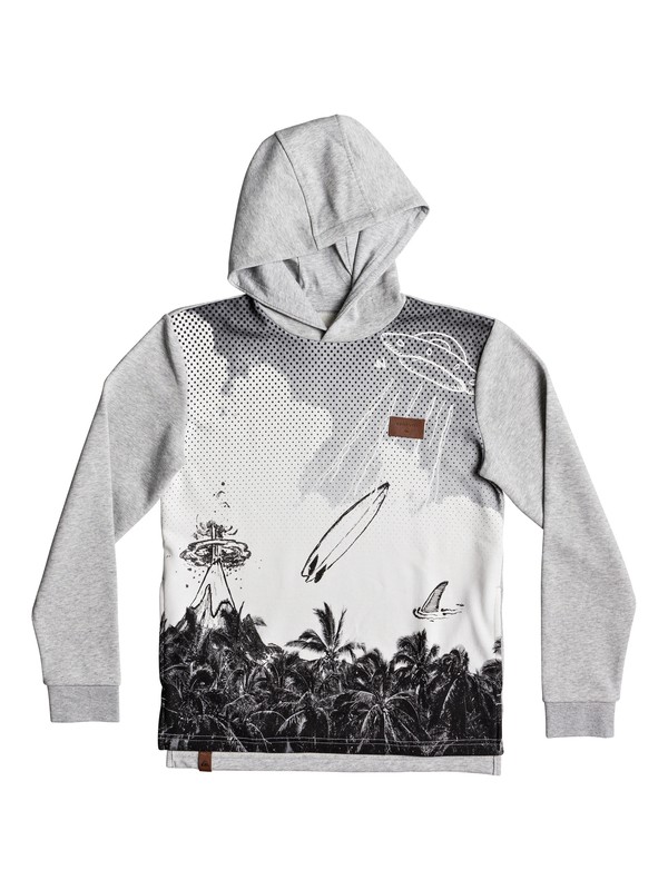quiksilver, Tangav - Hoodie for Boys 8-16, LIGHT GREY HEATHER (sjsh) 0 Tangav - Hoodie for Boys 8-16 Grey EQBFT03419 Quiksilver