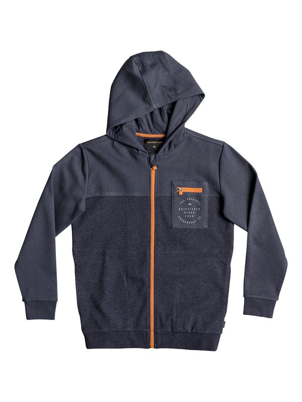 quiksilver, Dubell - Sweat à capuche zippé pour Garçon 8-16 ans, BLUE NIGHTS (bst0) 0 Dubell - Sweat à capuche zippé pour Garçon 8-16 ans EQBFT03420 Quiksilver