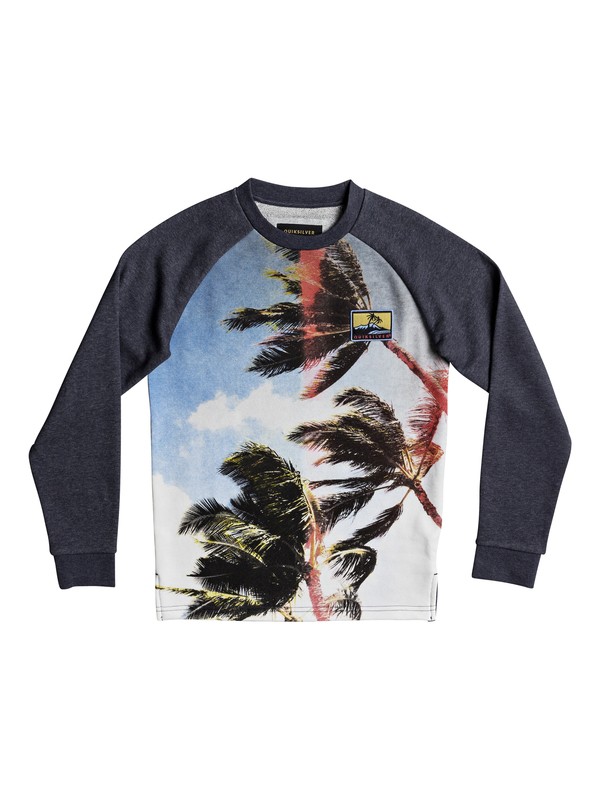 quiksilver, Vermeli - Sudadera, BLUE NIGHTS HEATHER (bsth) 0 Vermeli - Sudadera Azul EQBFT03422 Quiksilver