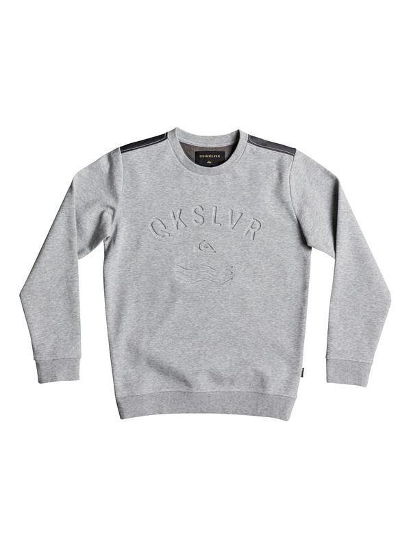 quiksilver, Dubell - Sweat, LIGHT GREY HEATHER (sjsh) 0 Dubell - Sweat Gris EQBFT03428 Quiksilver