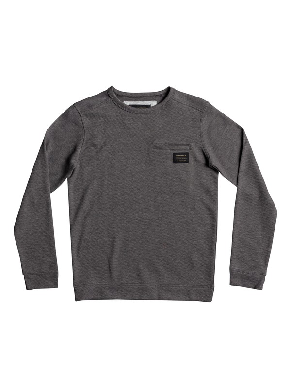 quiksilver, Dav - Sweatshirt, RAVEN HEATHER (ksqh) 0 Dav - Sweatshirt Black EQBFT03436 Quiksilver