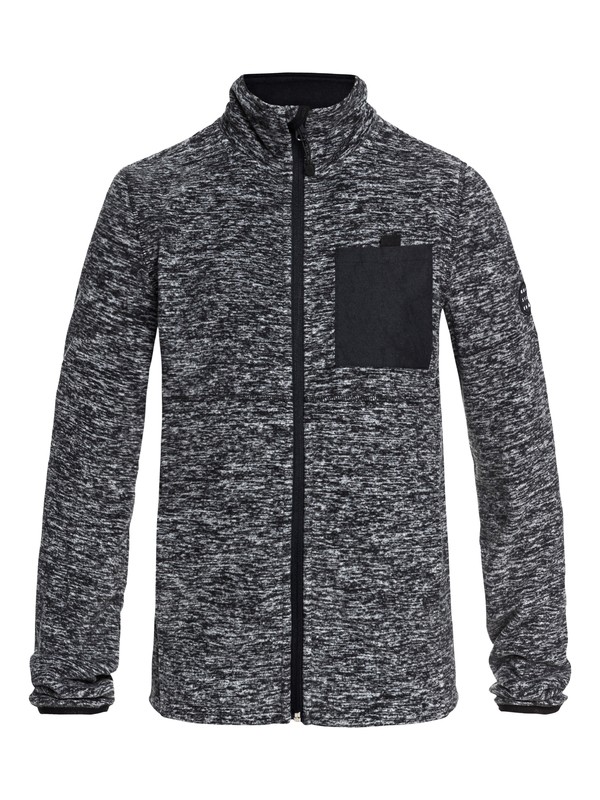 quiksilver, Butter - Funktions-Fleece mit Reißverschluss für Jungen 8-16, BLACK HEATHER (kvjh) 0 Butter - Funktions-Fleece mit Reißverschluss für Jungen 8-16 Schwarz EQBFT03438 Quiksilver