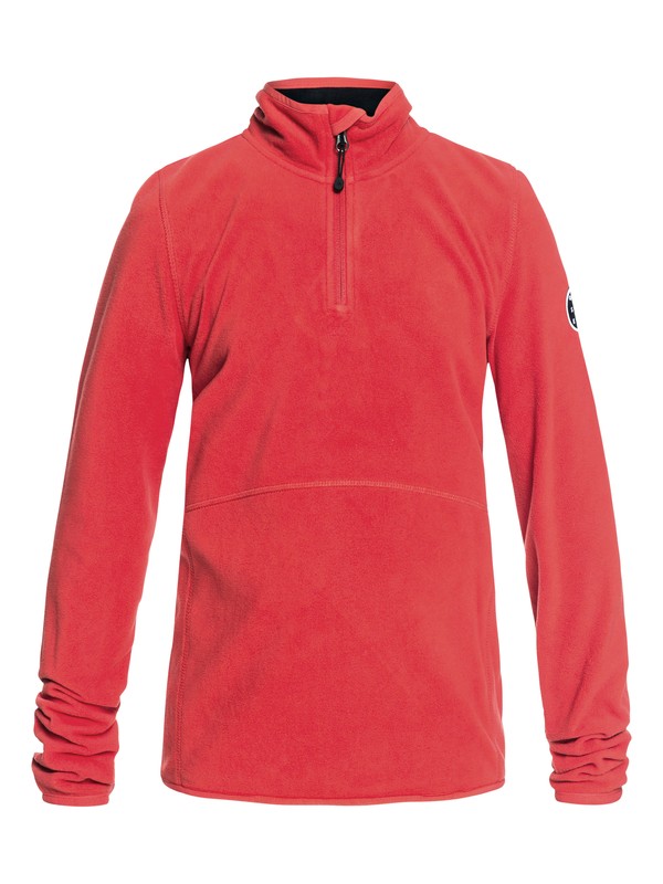 quiksilver, Aker - Funktions-Fleece mit Halbreißverschluss für Jungen 8-16, FLAME (rpz0) 0 Aker - Funktions-Fleece mit Halbreißverschluss für Jungen 8-16 Rot EQBFT03439 Quiksilver