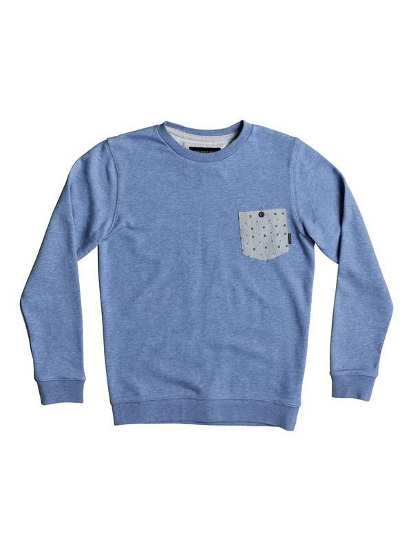 quiksilver, Calgara - Sweatshirt for Boys 8-16, BRIGHT COBALT (bpc0) 0 Calgara - Sweatshirt for Boys 8-16 Blue EQBFT03444 Quiksilver