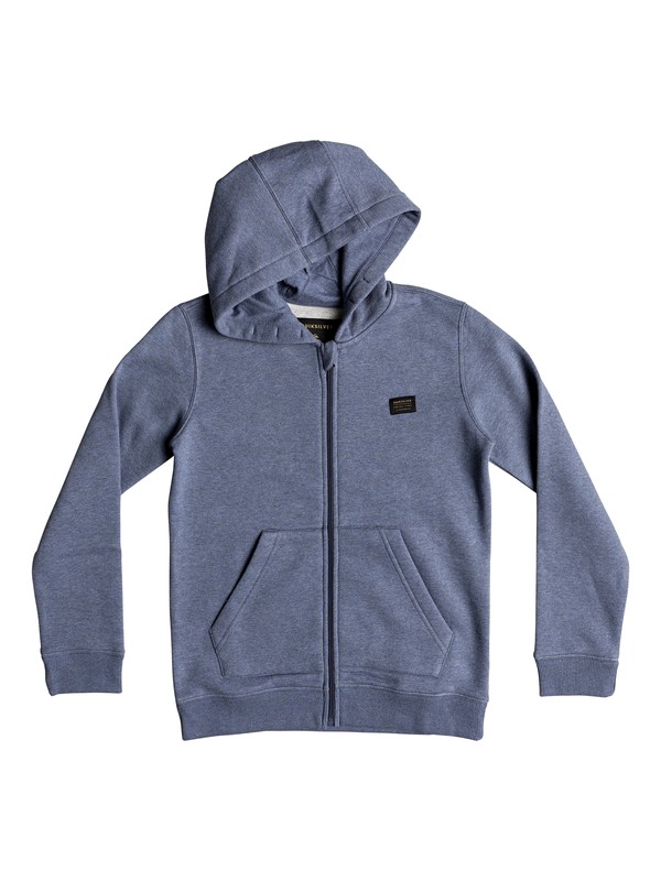 quiksilver, Summer 66 - Sweat à capuche zippé pour Garçon 8-16 ans, VINTAGE INDIGO HEATHER (bylh) 0 Summer 66 - Sweat à capuche zippé pour Garçon 8-16 ans EQBFT03449 Quiksilver