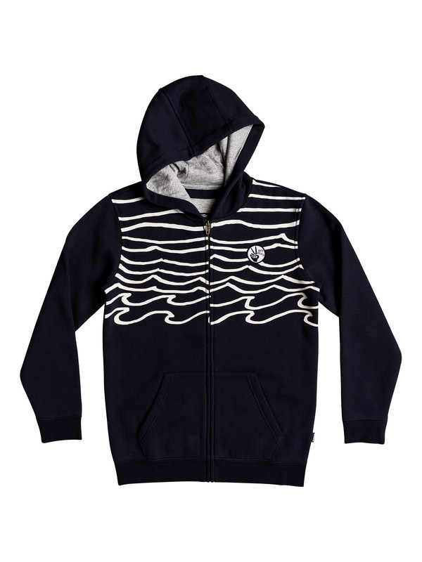 quiksilver, Boy's 8-16 Toko Bear Zip-Up Hooded, NAVY BLAZER (byj0) 0 Boy's 8-16 Toko Bear Zip-Up Hooded Blue EQBFT03459 Quiksilver