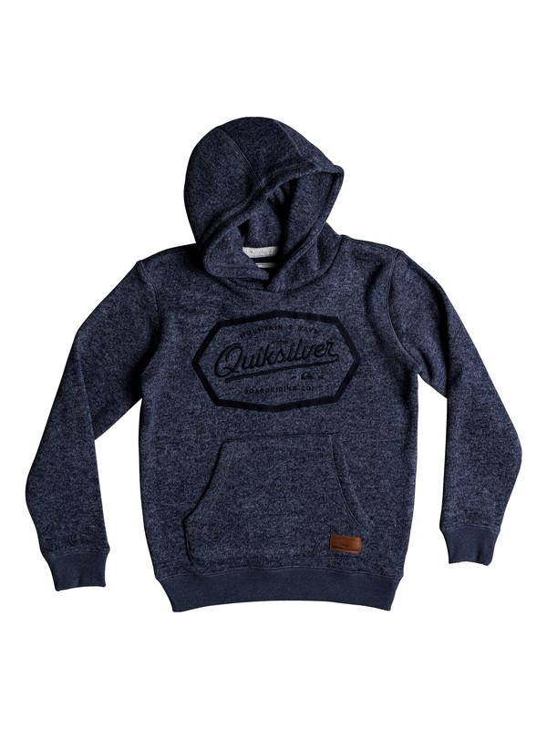 quiksilver, Keller - Sudadera con capucha de forro polar para Chicos 8-16, NAVY BLAZER HEATHER (byjh) 0 Keller - Sudadera con capucha de forro polar para Chicos 8-16 Azul EQBFT03461 Quiksilver