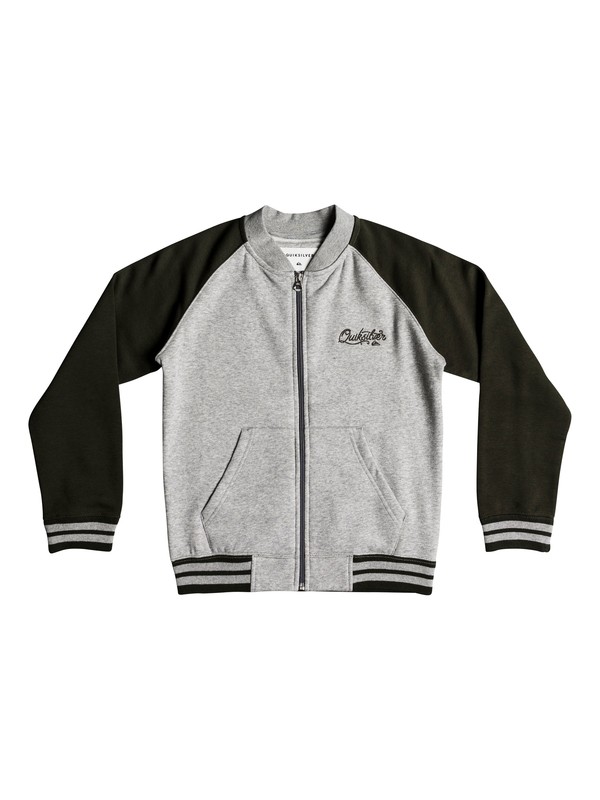 quiksilver, You Koso - Sweat bomber pour Garçon 8-16 ans, LIGHT GREY HEATHER (sjsh) 0 You Koso - Sweat bomber pour Garçon 8-16 ans Gris EQBFT03462 Quiksilver