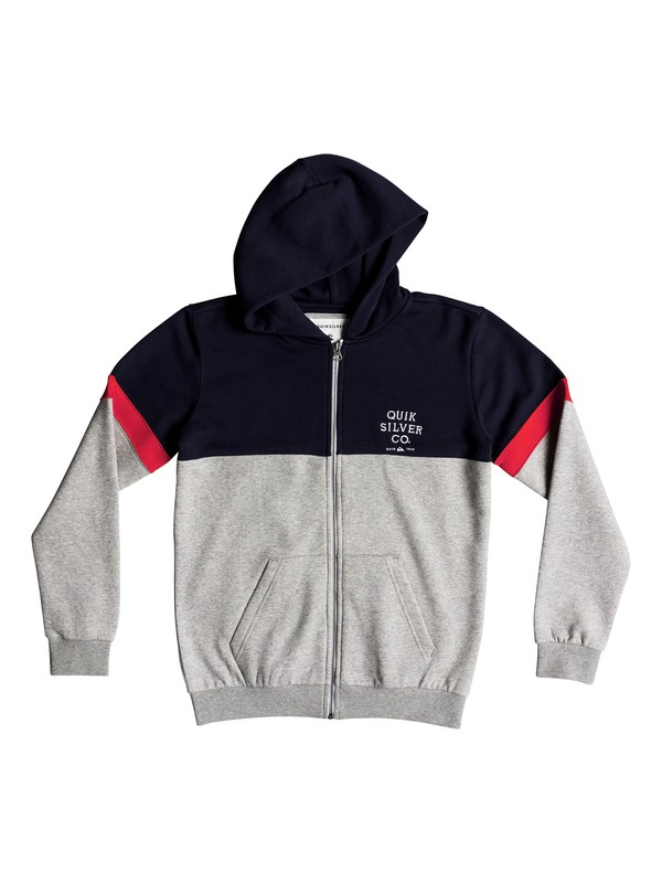 quiksilver, Kumano Kodo - Sweat à capuche zippé pour Garçon 8-16 ans, NAVY BLAZER (byj0) 0 Kumano Kodo - Sweat à capuche zippé pour Garçon 8-16 ans Bleu EQBFT03463 Quiksilver