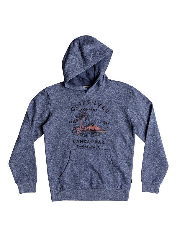 quiksilver, Banzai Bar - Hoodie für Jungen 8-16, BIJOU BLUE (bng0) 0 Banzai Bar - Hoodie für Jungen 8-16 Blau EQBFT03466 Quiksilver