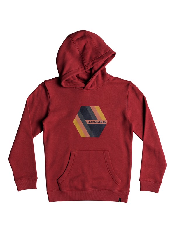 quiksilver, Boy's 8-16 Retro Right Hoodie, GARNET (rqk0) 0 Boy's 8-16 Retro Right Hoodie Red EQBFT03469 Quiksilver