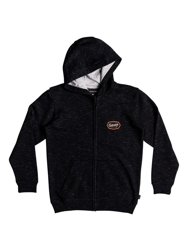 quiksilver, Living On The Edge - Hoodie met rits voor Jongens 8-16, DARK GREY HEATHER (krph) 0 Living On The Edge - Hoodie met rits voor Jongens 8-16 Black EQBFT03470 Quiksilver
