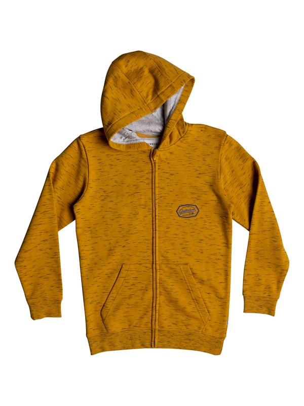 quiksilver, Living On The Edge - Kapuzenpulli mit Reißverschluss für Jungen 8-16, INCA GOLD HEATHER (nmyh) 0 Living On The Edge - Kapuzenpulli mit Reißverschluss für Jungen 8-16 Orange EQBFT03470 Quiksilver