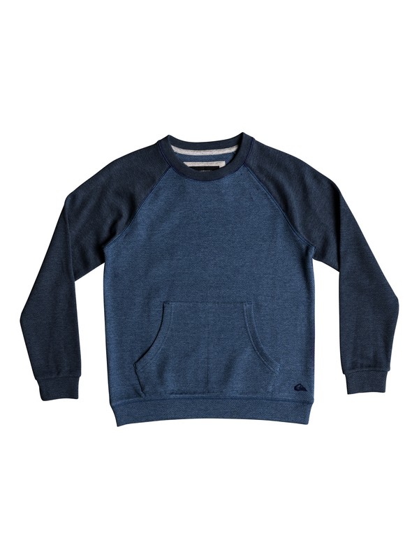 quiksilver, Ma Jime - Sweatshirt, MEDIEVAL BLUE HEATHER (bteh) 0 Ma Jime - Sweatshirt Bleu EQBFT03471 Quiksilver