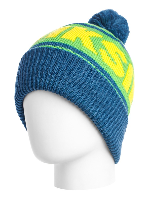 quiksilver, Summit Youth Beanie, MOROCCAN BLUE (bsg0) 0 Summit Youth Beanie EQBHA00001 Quiksilver