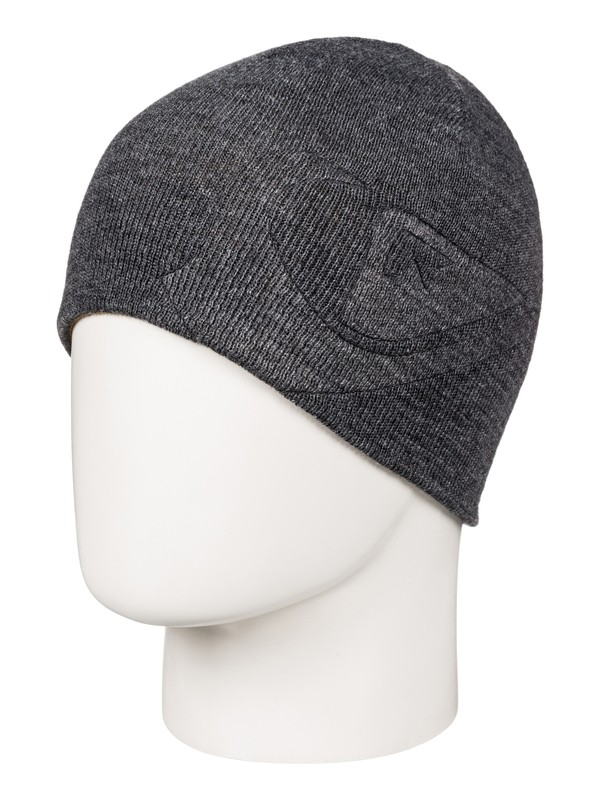 quiksilver, M&W - Reversible Beanie, BLACK HEATHER (kvjh) 0 M&W - Reversible Beanie Black EQBHA03017 Quiksilver