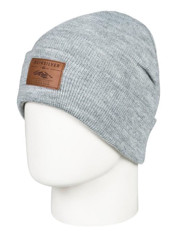 quiksilver, Boy's 8-16 Brigade Beanie, GREY HEATHER (kpgh) 0 Boy's 8-16 Brigade Beanie Black EQBHA03031 Quiksilver