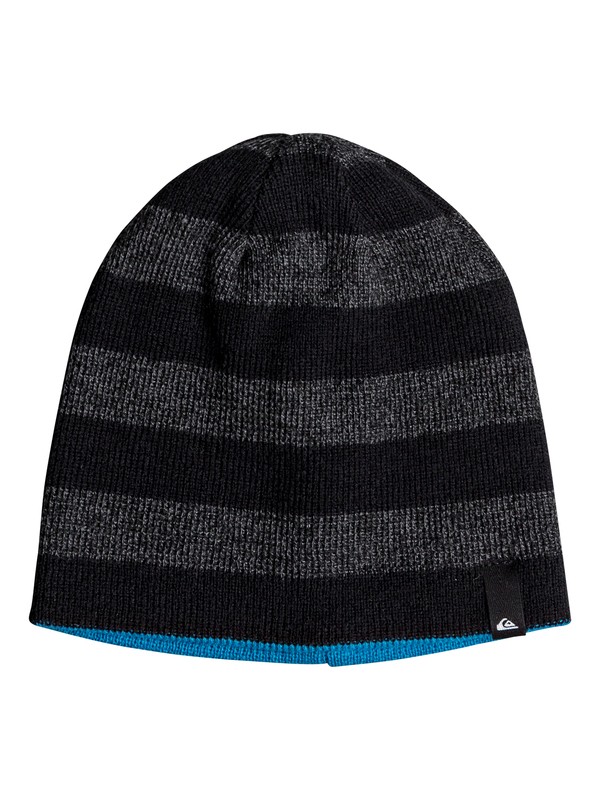 quiksilver, Boy's 8-16 Stripe Reversible Beanie, BLACK (kvj0) 0 Boy's 8-16 Stripe Reversible Beanie Black EQBHA03041 Quiksilver