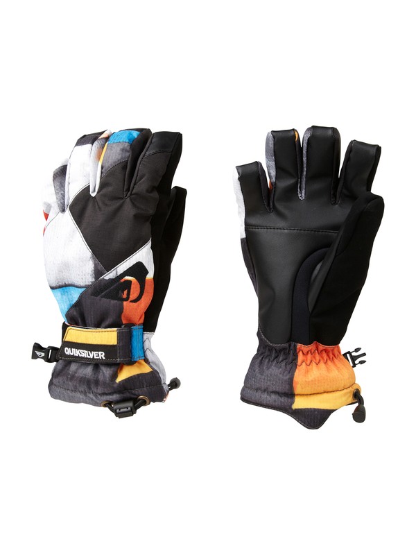 quiksilver, Meteor Youth gloves, REDEMPTION CHECK BLUE (bnl1) 0 Meteor Youth gloves EQBHN00007 Quiksilver