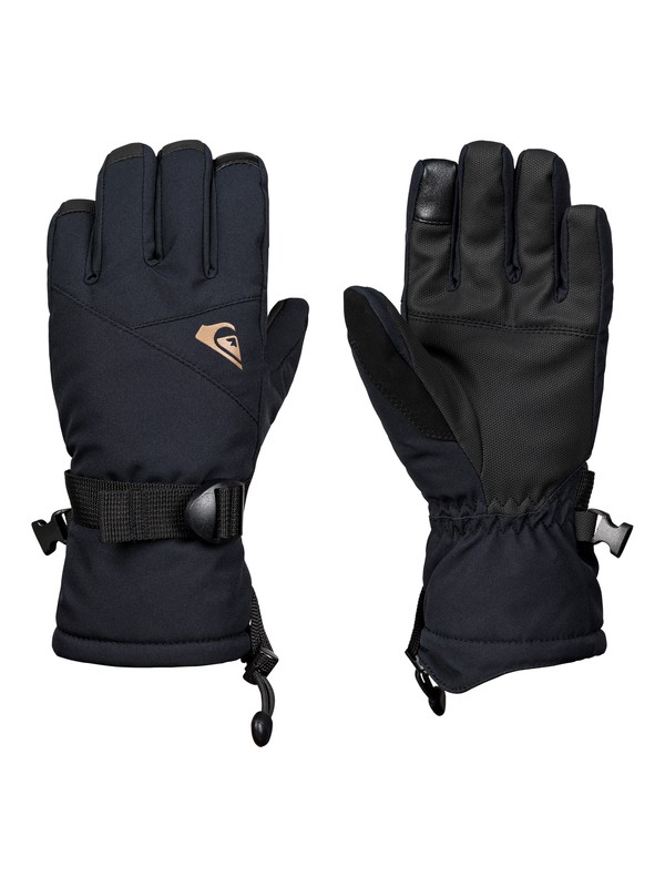 quiksilver, Boy's 8-16 Mission Snowboard/Ski Gloves, BLACK (kvj0) 0 Boy's 8-16 Mission Snowboard/Ski Gloves Black EQBHN03023 Quiksilver