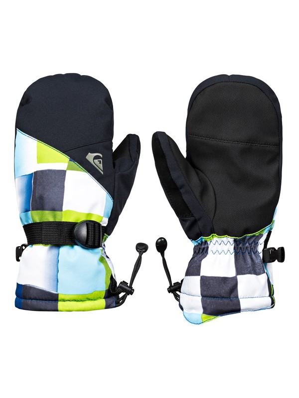 quiksilver, Mission - Ski/Snowboard Mittens, LIME GREEN_CHECK ATOMIC (gjz2) 0 Mission - Ski/Snowboard Mittens EQBHN03024 Quiksilver