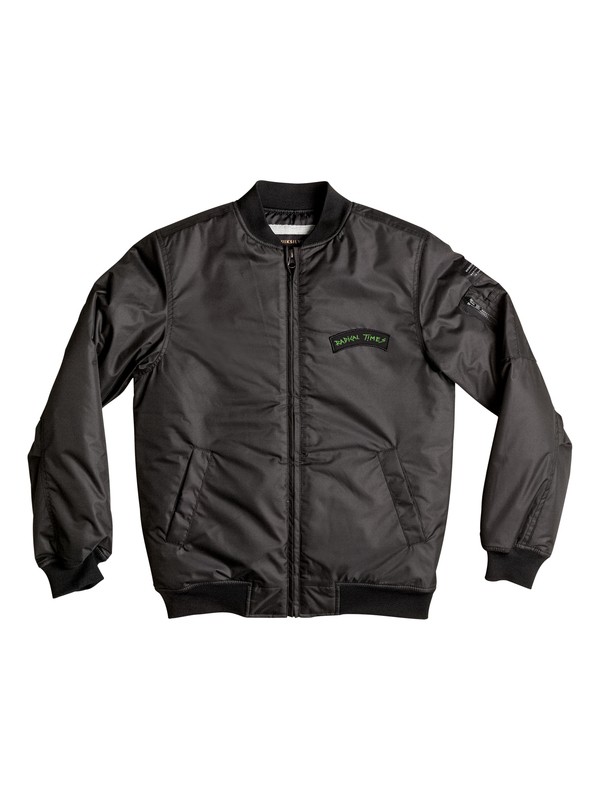 quiksilver, Complex Planet - Blouson bomber, BLACK (kvj0) 0 Complex Planet - Blouson bomber Noir EQBJK03068 Quiksilver