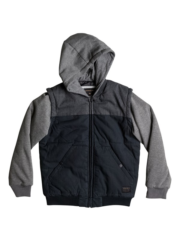 quiksilver, Boy's 8-16 Main Mission Jacket, TARMAC (kta0) 0 Boy's 8-16 Main Mission Jacket EQBJK03089 Quiksilver
