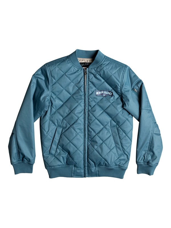 quiksilver, Complex Star - Chaqueta bombardero, INDIAN TEAL (bqk0) 0 Complex Star - Chaqueta bombardero Azul EQBJK03104 Quiksilver