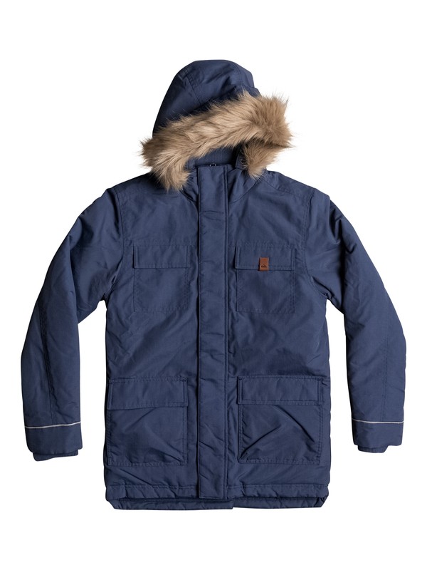 quiksilver, Seasonal Rain - Chaqueta parka resistente al agua para Chicos 8-16, DARK DENIM (brq0) 0 Seasonal Rain - Chaqueta parka resistente al agua para Chicos 8-16 EQBJK03131 Quiksilver