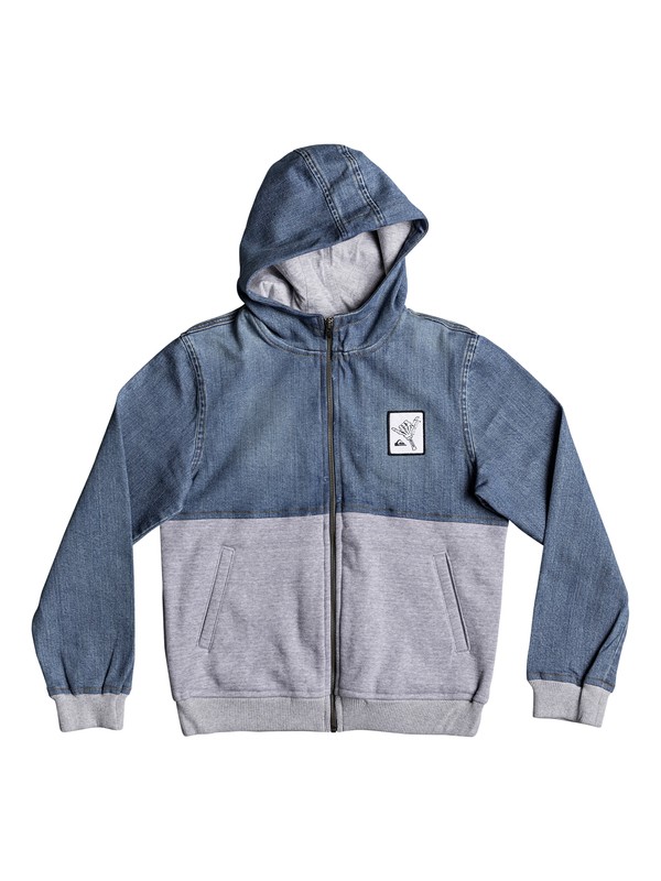 quiksilver, Parallex - Chaqueta con Capucha para Chicos 8-16, MIDDLE SKY (bsww) 0 Parallex - Chaqueta con Capucha para Chicos 8-16 Azul EQBJK03142 Quiksilver