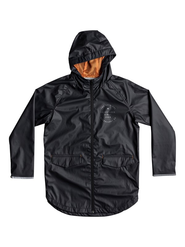 quiksilver, Geroka - Veste de pluie, TARMAC (kta0) 0 Geroka - Veste de pluie Noir EQBJK03144 Quiksilver