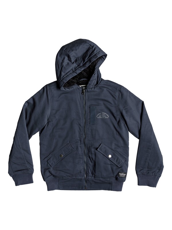 quiksilver, Hana Go - Chaqueta resistente al agua con capucha para Chicos 8-16, BLUE NIGHTS (btk0) 0 Hana Go - Chaqueta resistente al agua con capucha para Chicos 8-16 Azul EQBJK03155 Quiksilver