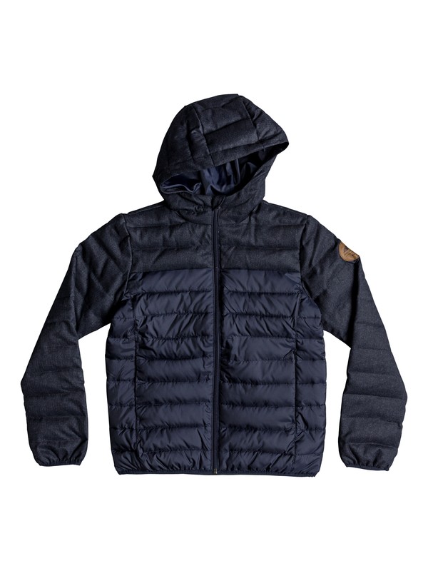 quiksilver, Scaly Mix - Veste chaude à capuche déperlante, NAVY BLAZER (byj0) 0 Scaly Mix - Veste chaude à capuche déperlante Bleu EQBJK03156 Quiksilver