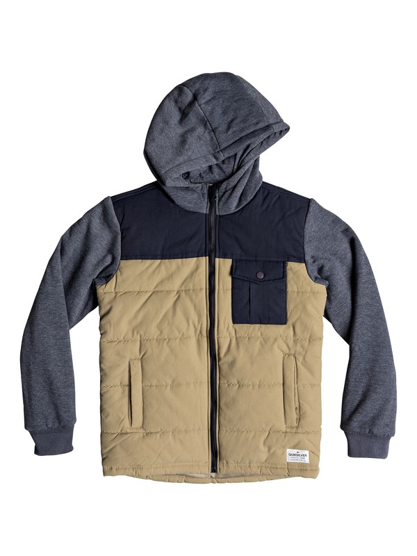 quiksilver, Oha You - Veste à capuche pour Garçon 8-16 ans, PLAGE (ckk0) 0 Oha You - Veste à capuche pour Garçon 8-16 ans Marron EQBJK03157 Quiksilver