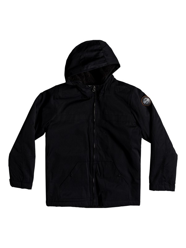quiksilver, Wanna - Parka resistente al agua con capucha para Chicos 8-16, BLACK (kvj0) 0 Wanna - Parka resistente al agua con capucha para Chicos 8-16 Negro EQBJK03158 Quiksilver
