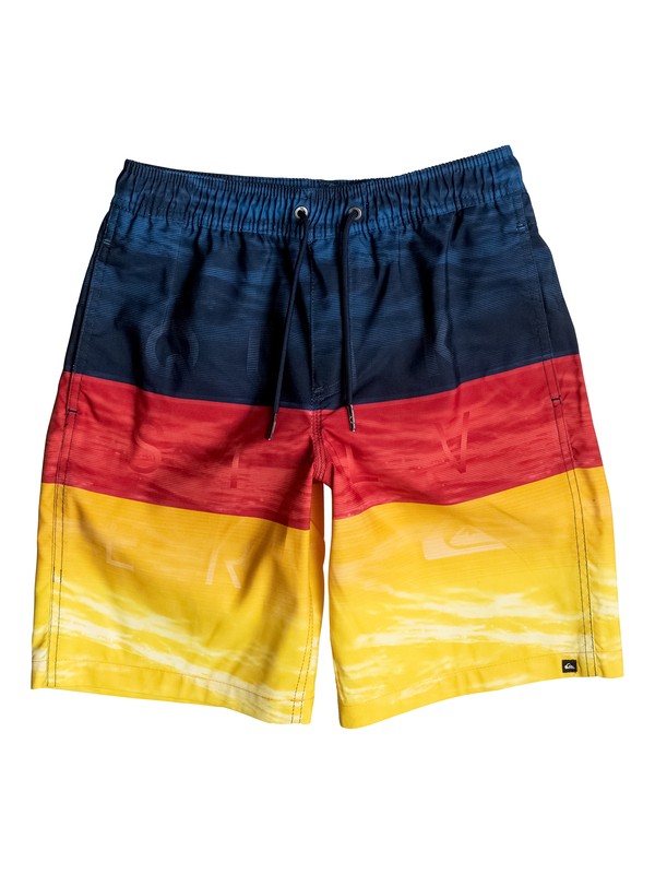 quiksilver, Boy's 8-16 Word Waves 17" Volley Boardshorts, NASTURTICM (mkm6) 0 Boy's 8-16 Word Waves 17" Volley Boardshorts EQBJV03100 Quiksilver